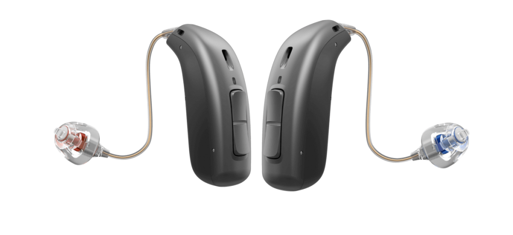 Oticon_Opn_S_miniRITE_R_Right+Left_C092SteelGrey_LEDoff_Speaker60_OpenDome_500pctSize